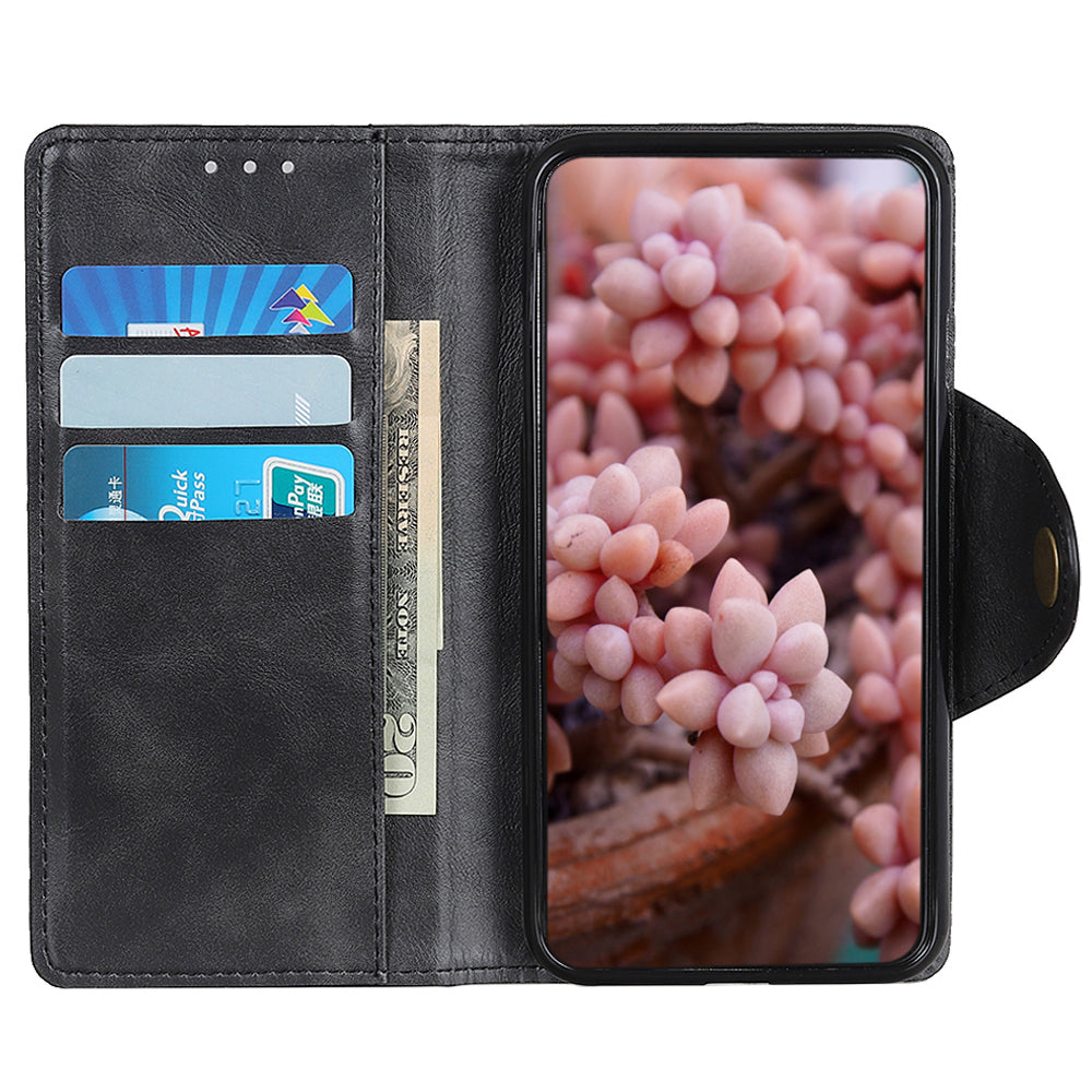 For Oppo Reno8 T 4G PU Leather Phone Case Brass Buckle Protective Wallet Stand Cover For Oppo Reno8 T 4G PU Leather Phone Case Brass Buckle Protective Wallet Stand Cover